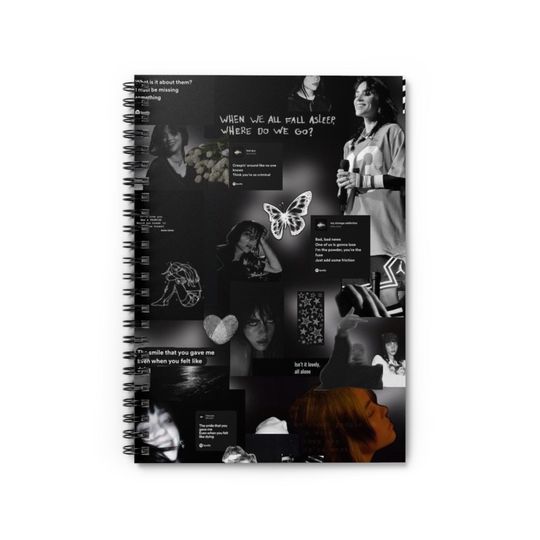 Billie Eilish Spiral Notebook - Ruled Line
