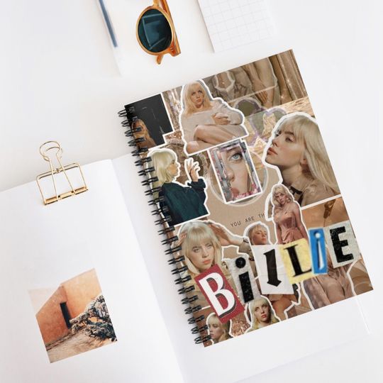 Billie Eilish Spiral Notebook - Ruled Line