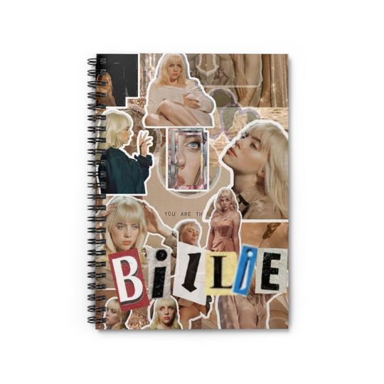 Billie Eilish Spiral Notebook - Ruled Line