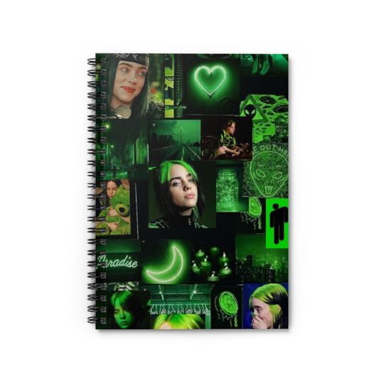 Billie Eilish Spiral Notebook - Ruled Line