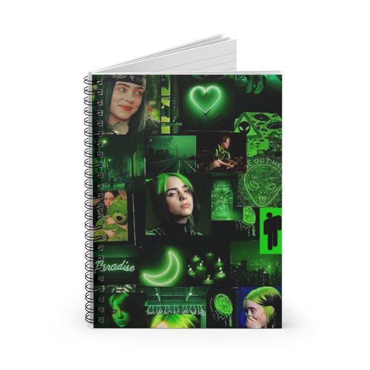 Billie Eilish Spiral Notebook - Ruled Line