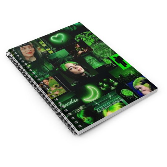 Billie Eilish Spiral Notebook - Ruled Line