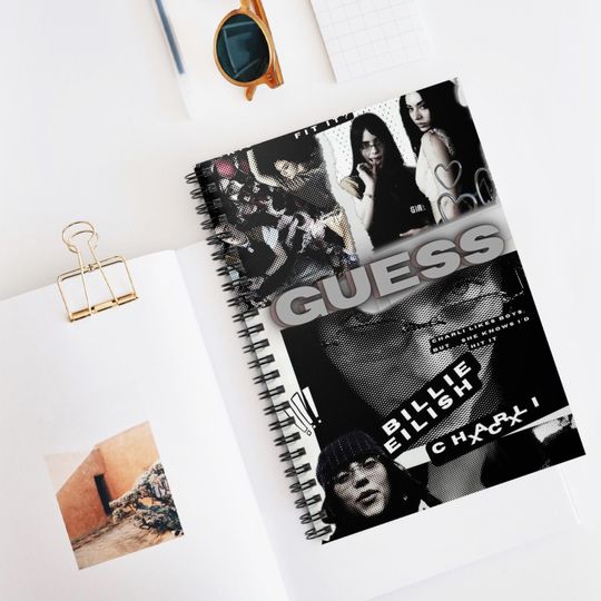 Billie Eilish Spiral Notebook - Ruled Line