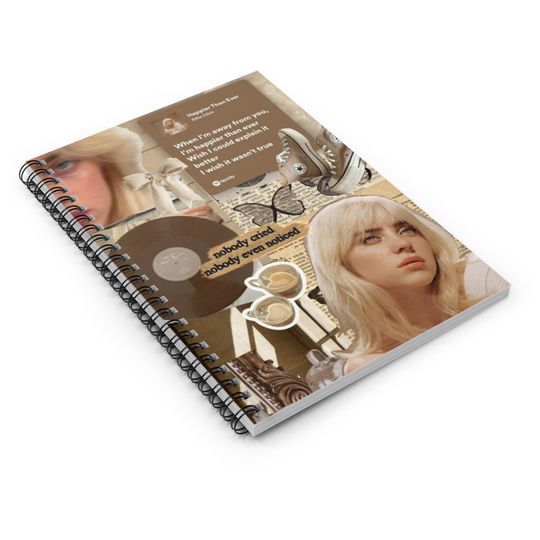 Billie Eilish Spiral Notebook - Ruled Line