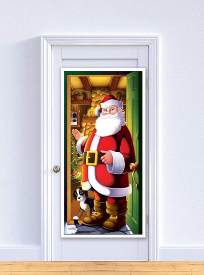 Beistle Santa Door Cover