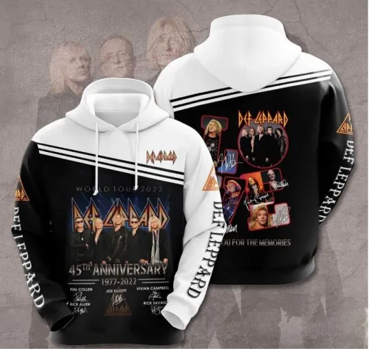 Def Leppard 3D Hoodie All Over HOODIE 3D