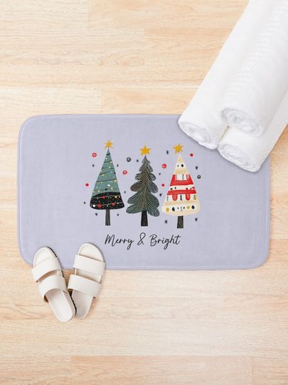 Merry And Bright Bath Mat
