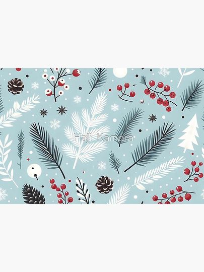 Winter Wonderland: Festive Seasonal Pattern Bath Mat