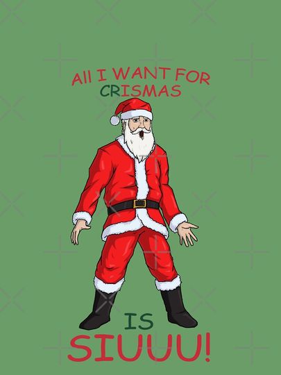 ALL I WANT FOR CR7ISMAS IS SIUUU! Cristiano Ronaldo iPhone Case