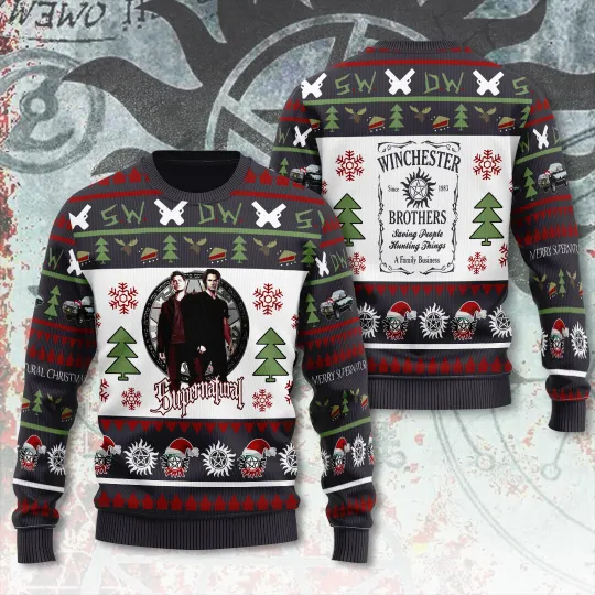Supernatural 3D Ugly Sweater