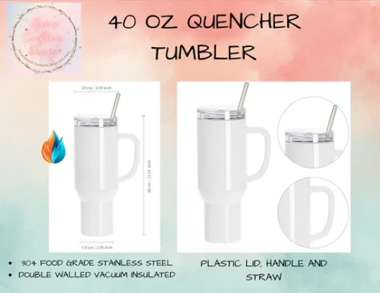 Super Mario 40oz Quencher Tumbler