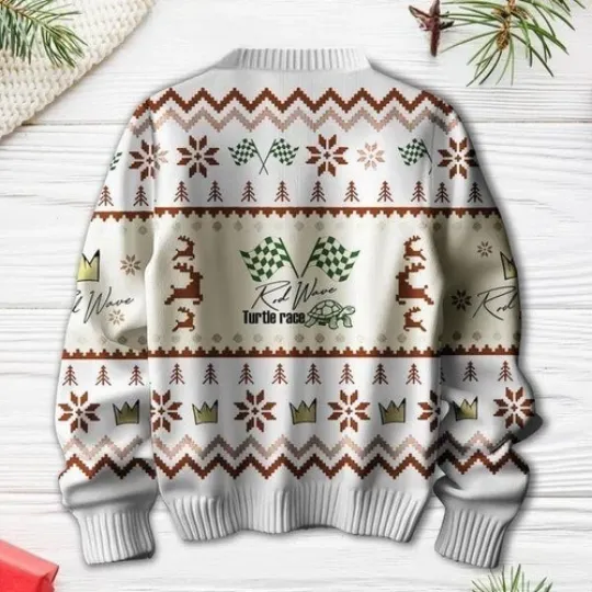 Rod Wave Turtle Race 2024 Christmas Ugly Sweater