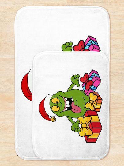 Slimer Christmas Gifts Bath Mat
