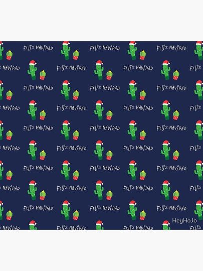 Christmas Cactis Feliz Navidad Apparel (Spanish) Socks