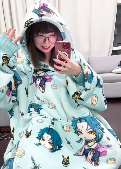 Xiao Genshin Impact Oversized Blanket Hoodie