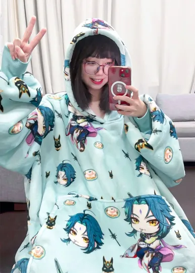 Xiao Genshin Impact Oversized Blanket Hoodie