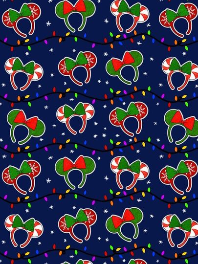 Christmas mickey ear pattern iPhone Case