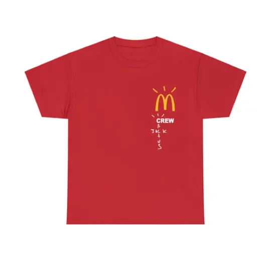 Travis Cactus Jack McDonalds Crew T-Shirt Merch