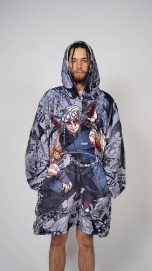 Tengen Uzui demon Oversized Blanket Hoodie