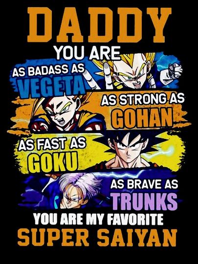 Daddy Super Saiyan Dragon Ball Z Baby One-Piece