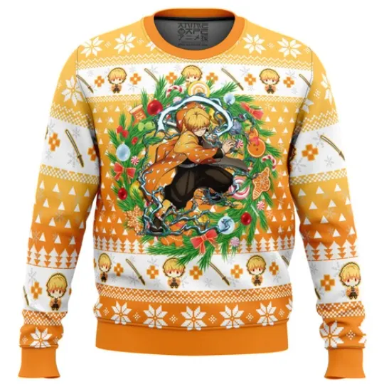 Christmas zenittsu Agatsuma demon Ugly Christmas Sweater