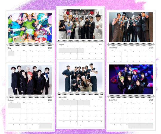 Ateez 2025 Wall calendar - Kpop Calendar