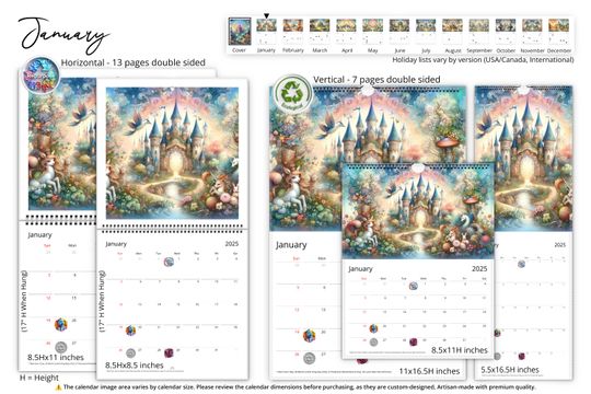 2025 Enchanted Wall Calendar