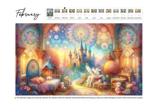 2025 Enchanted Wall Calendar