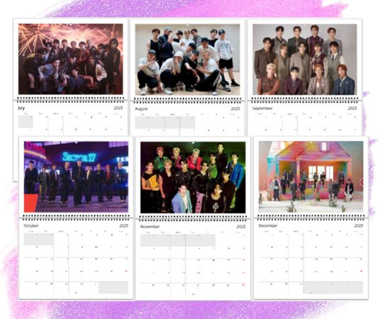 Seventeen 2025 Calendar - Kpop Wall Calendar