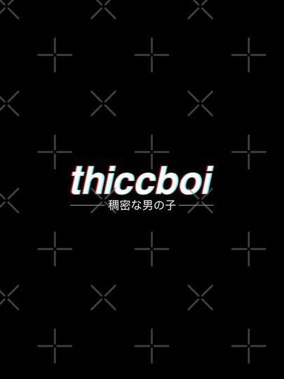 Aesthetic Japanese "Thicc Boi" Logo iPhone Case