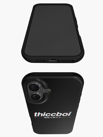 Aesthetic Japanese "Thicc Boi" Logo iPhone Case