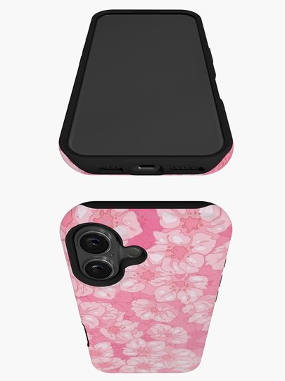 The cute ligt pink sakura flowers iPhone Case