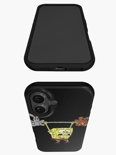 Spongebob Lifting Weights Classic . iPhone Case