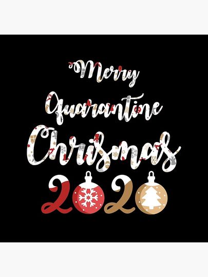 Merry quarantine Chrismas 2020 Pillow