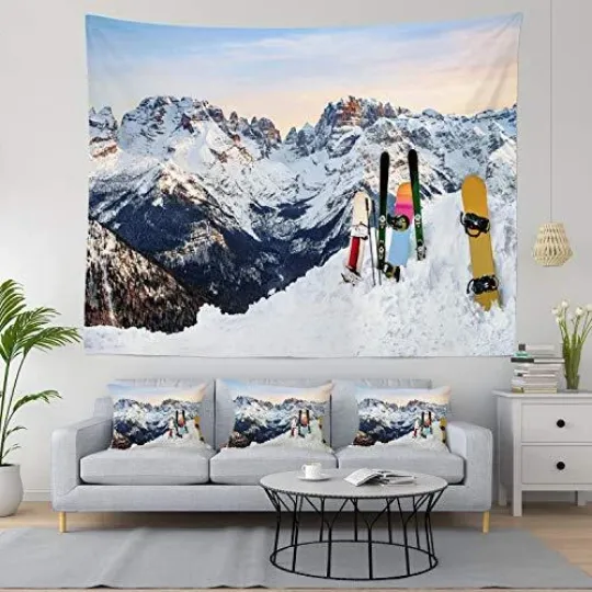 Snow Tapestry, Christmas Snow Mountain