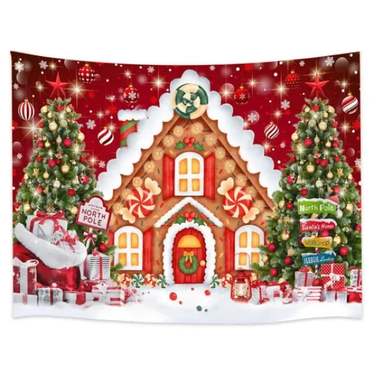 Christmas Day Tapestry Wall Hanging Games