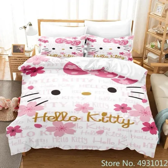 Hello Kitty Love 3D Bedding Set