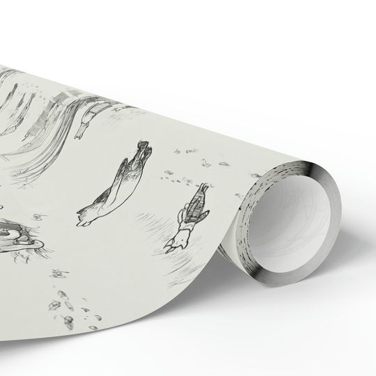 Classic Winnie the Pooh Wrapping Paper - Pooh Bear and Piglet