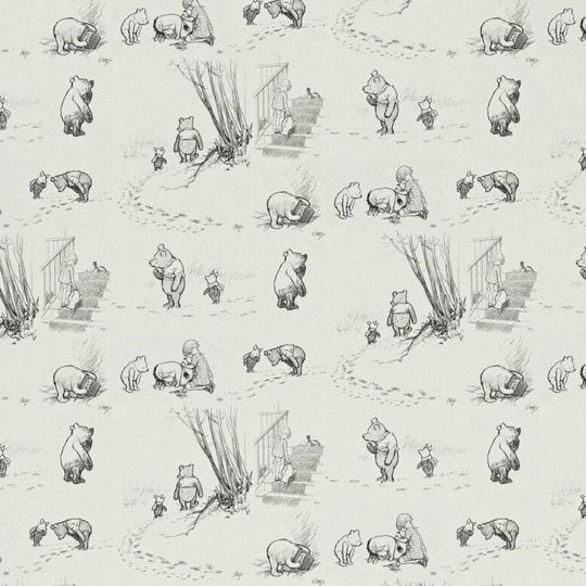 Classic Winnie the Pooh Wrapping Paper - Pooh Bear and Piglet
