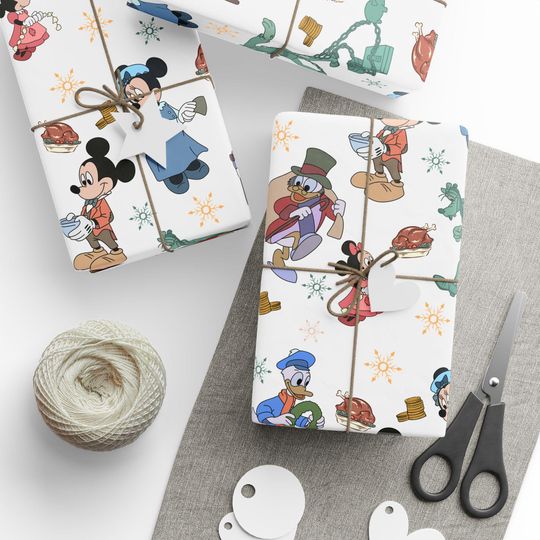 Christmas Carol, Magic Disney Christmas Wrapping Paper