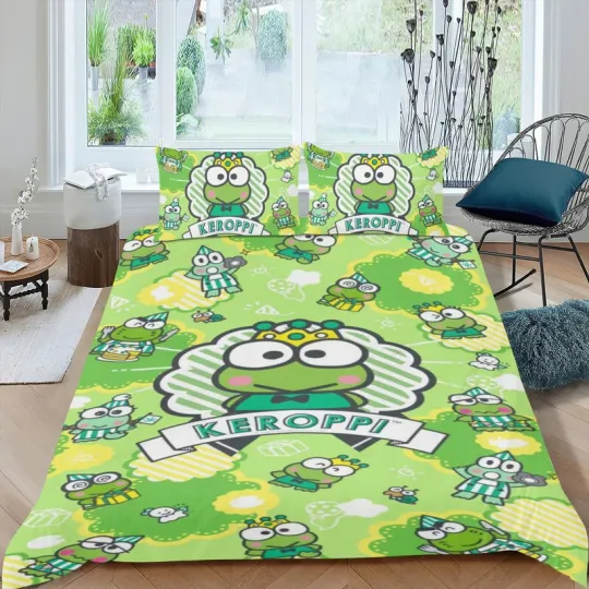 Cartoon Sanrio Keroppi Bedding Sets