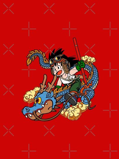 Goku and Blue Shenlong iPhone Case