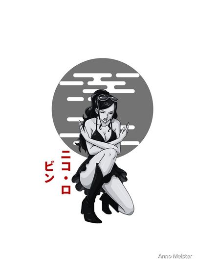 Nico Robin Black Red iPhone Case