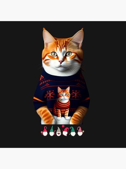 CAT CHRISMAS Pillow