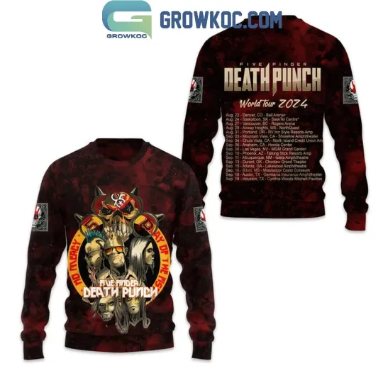 Five Finger Death Punch World Tour 2024 Schedule 3D Sweatshirt