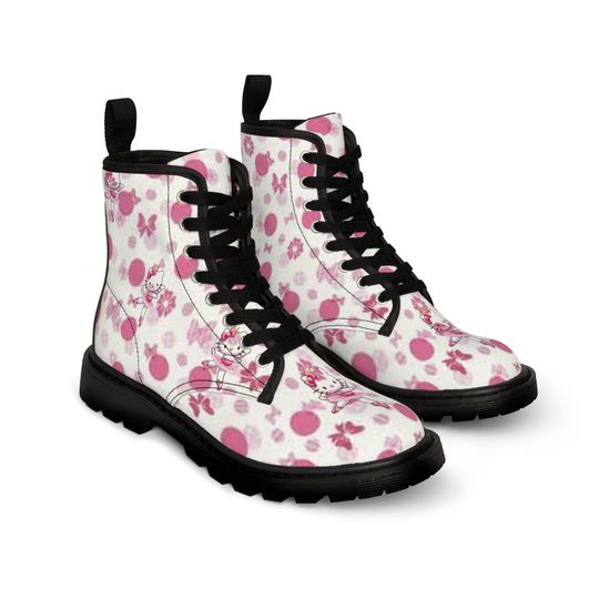 Hello Kitty Pink Women's Canvas Boots