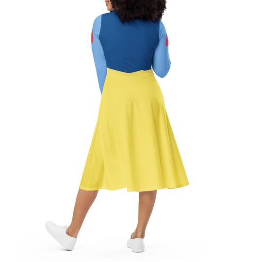 Snow White Costume Long Sleeve Midi Dress - Made to Order