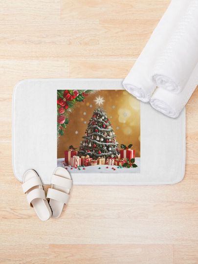 Christmas spirit Bath Mat
