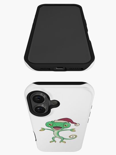 Chameleon Santa | Christmas Reptile iPhone Case