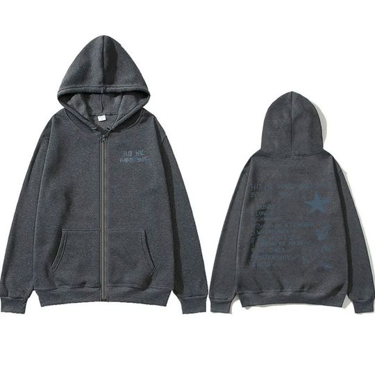 Hit Me Hard and Soft Zipper Hoodie